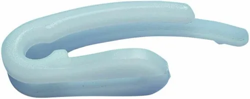 rewagi® 200 Gardinenhaken Faltenhaken  Weiß – Doppelt für Faltenbänder – 26 mm