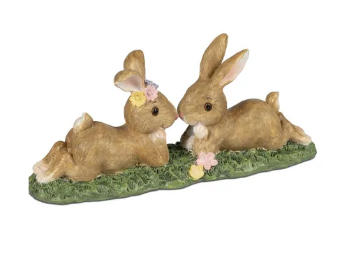 formano Dekofigur Osterzeit, Höhe: 9cm, Farbe: Braun, Motiv: Hasen