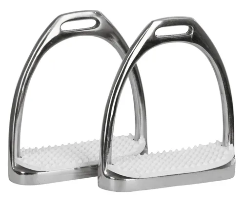 Kerbl Edelstahl Steigbügel 12cm - Paar - Hochwertige Steigbügel aus Edelstahl, ideal für Reitsport-Enthusiasten, bieten Sicherheit und Stabilität beim Reiten.