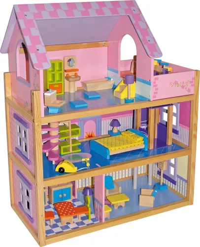 Legler small foot Puppenhaus Rosa, ca. 60 x 30 x 73 cm