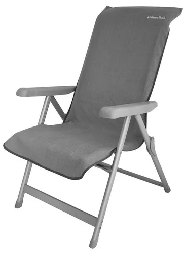 Eurotrail Frotteebezug Größe M, 58x135 cm für Stühle - grau