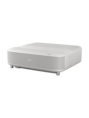 Epson EPS EHLS670W Laserprojektor - Ultrakurzdistanz Beamer mit 4K-UHD-Auflösung für beeindruckende Heimkino-Erlebnisse – ideal für kleine Räume, bis zu 120 Zoll Bildgröße und integrierten Google TV.