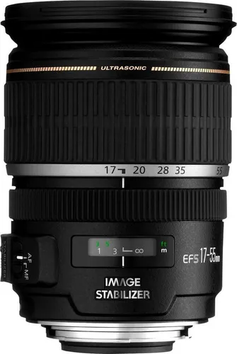 Canon EF-S 17-55mm F2.8 IS USM Objektiv - Zoomobjektiv für APS-C DSLR Kameras mit F2.8 Blende, integriertem Bildstabilisator und ultraschnellem Autofokus für gestochen scharfe Bilder selbst bei schwachem Licht.