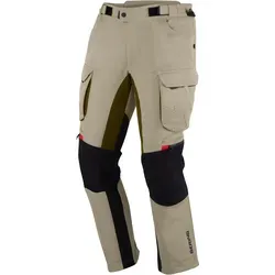 Bering Freeway wasserdichte Motorrad Textilhose, beige, Größe M - Hochwertige Motorrad Textilhose für Männer, wasserfest und komfortabel. Mit abnehmbaren Knie- und Hüftprotektoren für zusätzlichen Schutz und Sicherheit beim Fahren.