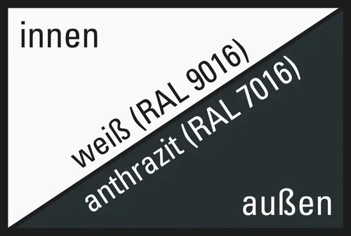 Produktbild ARON Basic+ Kunststofffenster Festelement 55x45 cm RAL 7016 anthrazitgrau (Förde