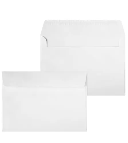 Netuno 20 Briefumschläge Weiß DIN C5 16,2x22,9 cm edel und elegant
