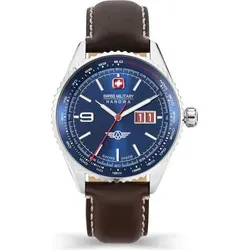 Swiss Military Hanowa SMWGB2101002 Afterburn Herrenuhr 43mm 10ATM - Braun/Blau