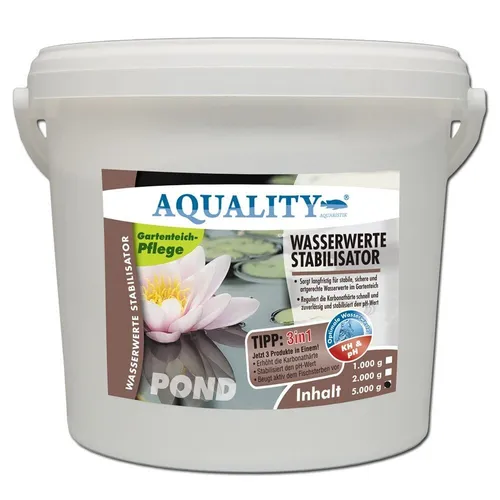  AQUALITY Wasserwerte Stabilisator 5.000 g KH Plus pH Stabil Koi 6,00€/kg