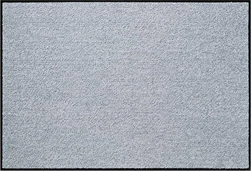 Erwin Müller Fußmatte Mainz, Schmutzfangmatte, Sauberlaufmatte uni hellgrau Größe 50x75 cm - rutschfest, pflegeleicht, für Fußbodenheizung geeignet (weitere Farben, Größen)