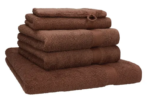Betz Handtuch Set 5-TLG. Premium 1 Duschtuch 2 Handtücher 1 Gästetuch 1 Waschhandschuh, 100% Baumwolle