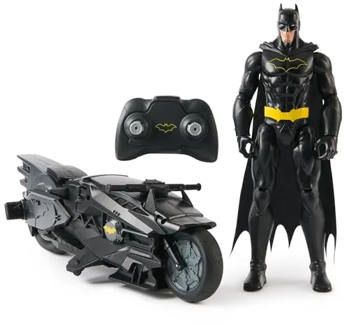 Spin Master DC Comics Batman Batcycle mit 30cm Action Figur