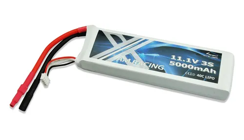 Amewi LiPo Akku 3S 11,1V 5000mAh 40C Softcase - Akkus mit hoher Kapazität für längere Laufzeiten, ideal für RC-Fahrzeuge und Drohnen.