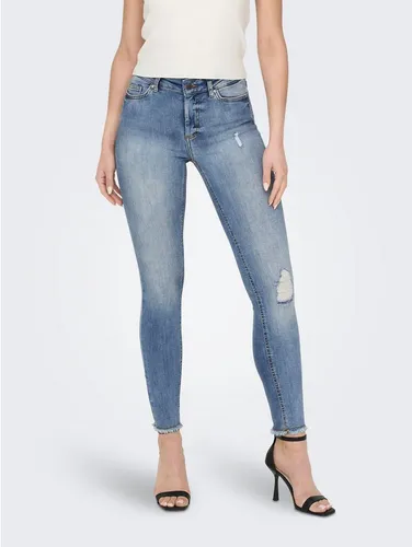 ONLY Damen Onlblush Ankle Skinny Fit Jeans, Blau (Light Blue Denim) - Moderne Skinny Fit Jeans für Damen, ideal für lässige Looks und bequemes Tragen.
