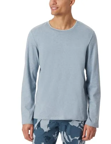 Schiesser Pyjamaoberteil Langarmshirt Rundhals - Schlafshirts für entspannte Nächte, hochwertig und flexibel. Ideal zum Relaxen mit zeitgemäßem Design, das sich unkompliziert kombinieren lässt.
