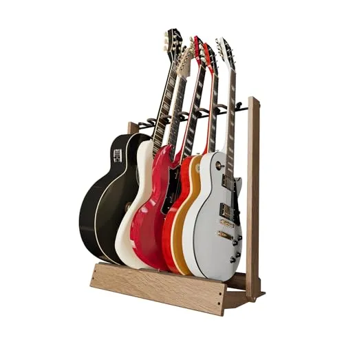 String Swing CC34 Gitarrenständer für 6 E-Gitarren oder 3 Akustikgitarren für Zuhause oder Studio