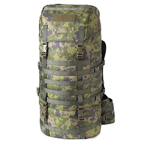 SAVOTTA Jääkäri L 55 - Robuster Trekkingrucksack 55 l in Oliv - Robuster Trekkingrucksack mit abnehmbarem Hüftgurt und Trinksystem-Kompatibilität; ideal für Trekking und Bushcraft-Abenteuer.