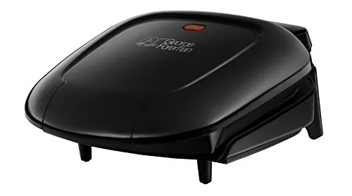 George Foreman 18840-56 Fitnessgrill Compact - Pfannen: 18 x 13 cm große Grillfläche für bis zu 2 Portionen, reduziert bis zu 42% Fett und sammelt überschüssiges Fett in einer separaten Auffangschale.
