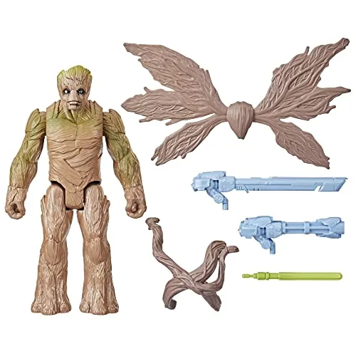 Marvel Studios Guardians of The Galaxy Vol. 3 Titan Hero Serie Deluxe Blast 'N Battle Groot Action-Figur, 29 cm