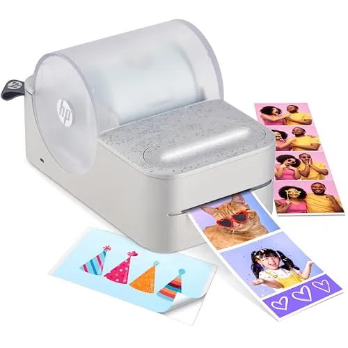 HP Sprocket Panorama - Tragbarer Fotodrucker - Tragbarer Fotodrucker mit ZINK-Technologie für wisch- und lichtbeständige Ausdrucke. Ideal für kreative Projekte und Scrapbooking, drucken Sie mühelos Fotos und Etiketten im handlichen Format!