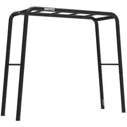 Berg Klettergerüst PlayBase M mit 2 Reckstangen - Klettergerüst für den Garten, flexibles Design mit vielen Zubehörmöglichkeiten für Sport und Spiel, stabil und ohne Beton verankert.