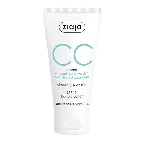 Cc Cream Correctora Para Pieles Irritadas Y Sensibles - 50 Ml - CC Creme für irritierte und empfindliche Haut, bietet kühlenden Komfort und ist ideal für empfindliche Hauttypen.