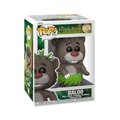 Funko Pop! Disney: TJB - Baloo Bear​ - Jungle Book - Vinyl-Sammelfigur - Geschenkidee - Offizielle Handelswaren - Spielzeug Für Kinder und Erwachsene - Movies Fans - Modellfigur Für Sammler