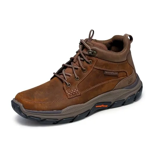 Skechers Stiefelette Leder Schnürstiefelette - Stiefeletten für Outdoor-Abenteuer, wasserabweisend und mit Memory-Foam für höchsten Komfort, ideal für erlebnisreiche Tage im Freien.