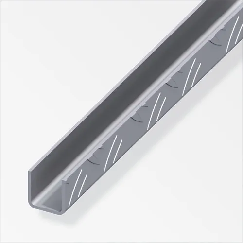 alfer Quadrat-U-Profil 29,5 x 29,5 x 1000 mm Aluminium Aluminiumprofil U Schiene