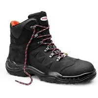 Sicherheitsschnürstiefel TILL Mid ESD S3 - Größe 39 - schwarz - Robuste Sicherheitsschnürstiefel für universelle Branchen, wärmeisolierend, ESD-gerecht und durchtrittsicher - ideal für sicheren Schutz bei verschiedenen Gefahren.