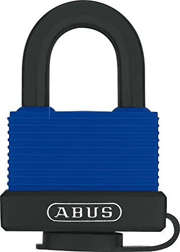 ABUS Messing-Vorhängeschloss Aqua Safe 70IB/45 gl.-6402 - gleichschließend und wetterfest - Edelstahlbügel für extra Korrosionsschutz - Kunststoffummantelung - ABUS-Sicherheitslevel 5