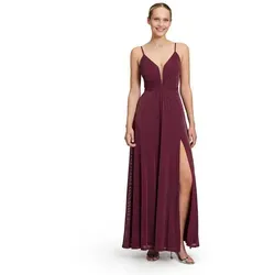 Vera Mont Damen Abendkleid mit Lurexfaden 38, Red/Silver in rot von Vera Mont