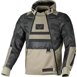 Macna Rebelite Motorradjacke 3XL schwarz-beige - Hochwertige Motorradjacke mit herausnehmbarem Innenfutter und abnehmbarer Kapuze. Ideal für Fahrten bei jedem Wetter – komfortabel und funktional.
