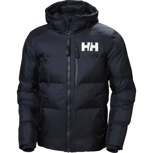 Helly Hansen Herren Parka Active Winter Parka, Navy, S - Funktionsjacke, wasserabweisend und winddicht, ideal für kalte Wintertage mit verstellbarem Saum für optimalen Tragekomfort.