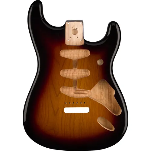 Fender Body Alder Strat VIN B B-Stock - Gitarren- & Bass-Zubehör, B-Stock Fender Alder Body für Stratocaster mit Vintage-Tremolo; ideal für individuelle Anpassungen und Projekte.