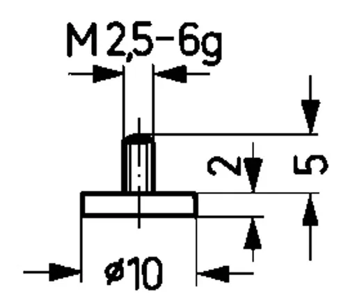 Käfer Messeinsatz Stahl Abbildung 11/20 mm - 62126