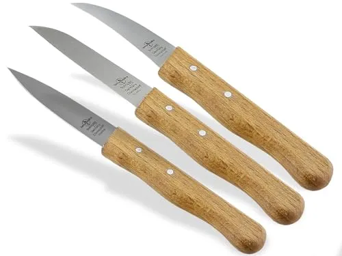 Schälmesser Gemüsemesser aus Solingen 3er Set Universal Messer Rostfrei