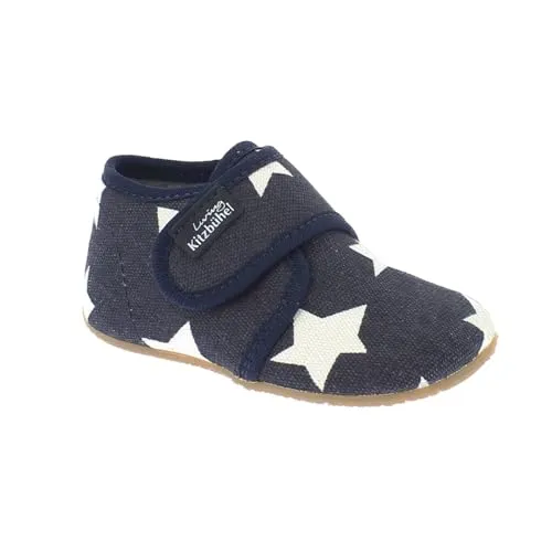 Living Kitzbühel Jungen Babyklettschuh Sterne Lauflernschuhe Kinder Schuhe Kinderschuhe (23 EU Marine)