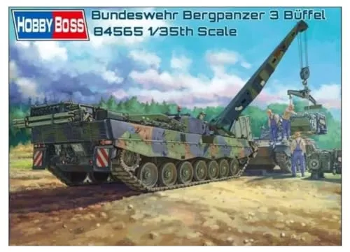 HobbyBoss 1/35 Bergepanzer BPz3 Büffel - Plastikmodellbausatz - Standmodellbau: Panzer, hochwertiger Bausatz für detailverliebte Modellbauer und ideal als Geschenk für kreative Stunden.