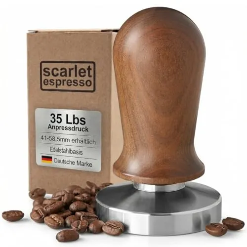 scarlet espresso Tamper »Perfetto« 40 lbs kalibriert