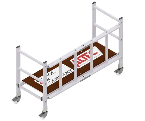ALTEC AluFold 300 Faltgerüst 3m - Baugerüst aus Aluminium, rollbar und leicht mit max. Arbeitshöhe von 3m, ideal für gewerbliche Anwendungen.