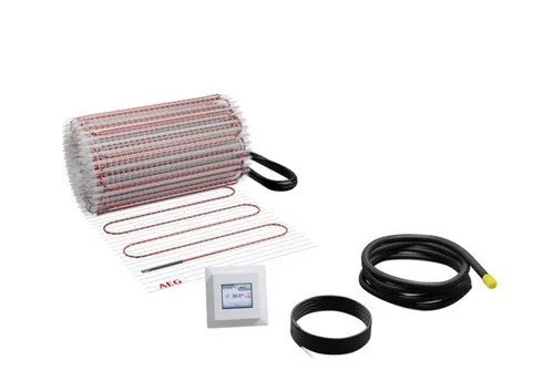 AEG Turbo Thermo Boden TBS TC 200/2.5 Set Plus - elektrische Fußbodenheizung - Elektro Fußbodenheizungen, Komplettset mit Dünnbett-Heizmatte und Regler für effiziente und angenehme Wärmeverteilung im Wohnraum.