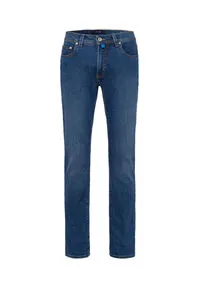 Pierre Cardin Herren Lyon Tapered Jeans, Ocean Blue Stonewash - Jeans mit Futureflex für ultimativen Komfort, hoher Anteil an Bio-Baumwolle und nachhaltiger Waschprozess für umweltbewusste Mode.