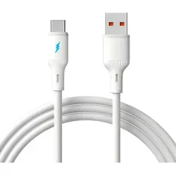 Kabel USB type C / USB A 1.8m AK-USB-60 Silikon - Weiß