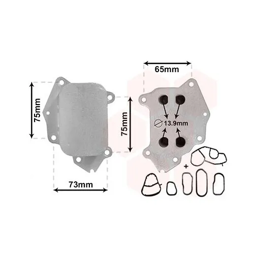Van Wezel Ölkühler, Motoröl *** IR PLUS *** 09013700
