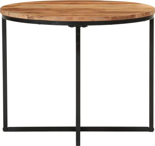 vidaXL Couchtisch aus Akazienholz mit Eisenbeinen von vidaXL