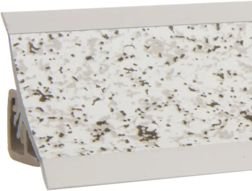 HOLZBRINK Küchenabschlussleiste Granit hell selbstklebend 23x23mm - Praktische Küchenabschlussleiste aus robustem PVC, ideal für den Innenbereich. Mit selbstklebender Rückseite für einfache Montage und einer Länge von 150 cm.