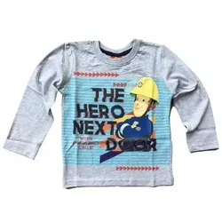 Feuerwehrmann Sam Langarmshirt Feuerwehrmann Sam hellgrau 98