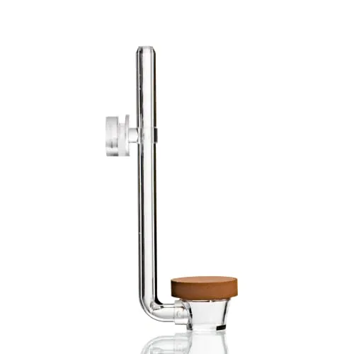 TWINSTAR CO2-Diffusor S - Ultraklares Acrylglas für Aquarien bis 100 Liter - Wasseraufbereitung für Aquarien: Produziert extrem feine CO2-Blasen für optimale Diffusion und sorgt für ein gesundes Aquarienklima.