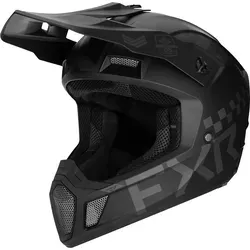 FXR Clutch Gladiator 2024 Motocross Helm XL, schwarz - Motorradhelm mit leichter Polymerlegierung und ultra-hoher Belüftung für optimalen Komfort und Sicherheit beim Fahren.