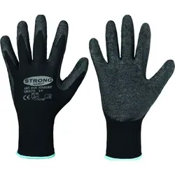 Nylon-Latex-Strickhandschuhe Finegrip | Größe: 10 - Grau